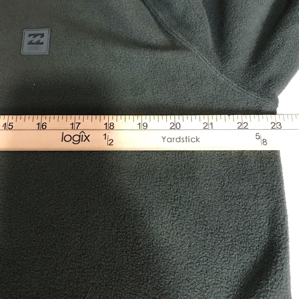 Billabong Furnace Fleece Hoodie Men’s Size M Color Green Kangaroo Pocket NWT - Picture 10 of 16